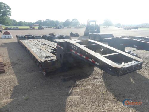 2000 Trail King Lowboy, s/n 1TKL05438YM079369 3-axle, RGN, 30' Well, 102" Wide, 255/70R22.5 Tires