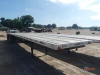 1999 Transcraft Eagle Flatbed Trailer, s/n 1TTF48200X1062002: T/A, Super Beam, Alum. Deck, 11R24.5 Tires