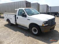 2004 Ford F350 Truck, s/n 1FDSF34L44EB85798 (Inoeprable): 2wd, Ext. Cab, 5.4L Gas Eng., Auto, Utility Bed, Ladder Rack, 189K mi. (Utility Owned)