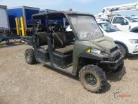 Polaris Ranger 4WD Utility Vehicle, s/n 4XARVAD17J8509241 (Salvage): Diesel Eng., 4-seater, Manual Dup Bed, Windshield, 8024 mi., 1234 hrs