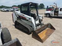 2018 Bobcat T550 Skid Steer, s/n AJZV19001: Canopy, GP Bkt., Rubber Tracks, 1705 hrs