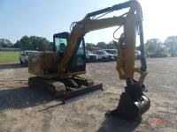 2021 Cat 305.5E2 Mini Excavator, s/n WE213564: C/A, Heat, Hyd. Thumb, Blade, Cat 30" Bkt. w/ Teeth, Manual Coupler, Aux. Hydraulics, Steel Tracks w/ Rubber Inserts, 865 hrs