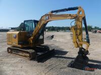 2021 Cat 305.5E2 Mini Excavator, s/n WE213510: C/A, Heat, Hyd. Thumb, Blade, Cat 29" Bkt. w/ Teeth, Manual Coupler, Aux. Hydraulics, Steel Tracks w/ Rubber Inserts