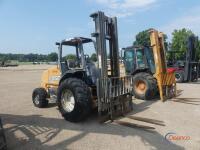 Case 588H Rough-terrain Forklift, s/n HC738634: Canopy, 5000 lb. Cap., 3-stage Mast, Side Shift, Diesel