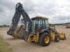 John Deere 410J 4WD Loader Backhoe, s/n 1T0410JXTB0195882 Encl. Cab, 6954 hrs - 2
