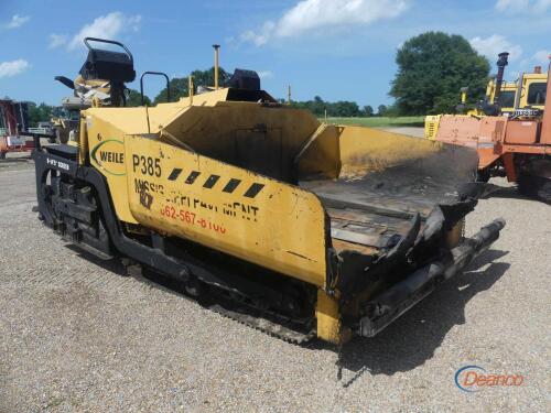 2012 Weiler P385 Asphalt Paver, s/n 1069 8' to 14.5' Screed, Auto Feed Sys
