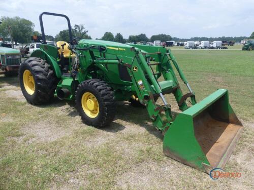 2020 John Deere 5090E MFWD Tractor, s/n 1L5090EVLK701004 Rollbar, JD 520M Loader w/ Bkt., 3PH, PTO, Drawbar, Hyd. Remote, 3119 hrs