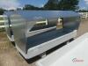 3x10 Concrete Feed Trough w/ Galvanized Metal Roof