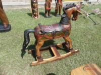 Teak Rocking Horse