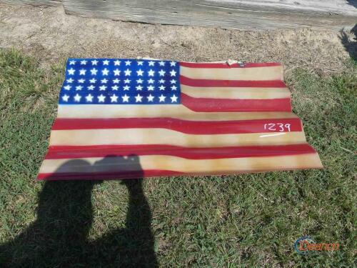 Metal American Flag