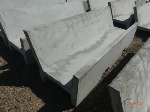 Precast 8' Open Ended J Bunk Feed Trough