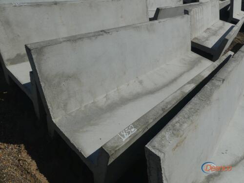 Precast 8' Open Ended J Bunk Feed Trough