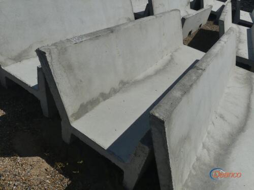 Precast 8' Open Ended J Bunk Feed Trough