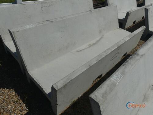 Precast 8' Open Ended J Bunk Feed Trough