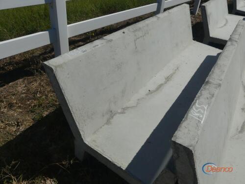 Precast 8' Open Ended J Bunk Feed Trough