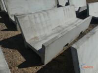 Precast 8' Open Ended J Bunk Feed Trough
