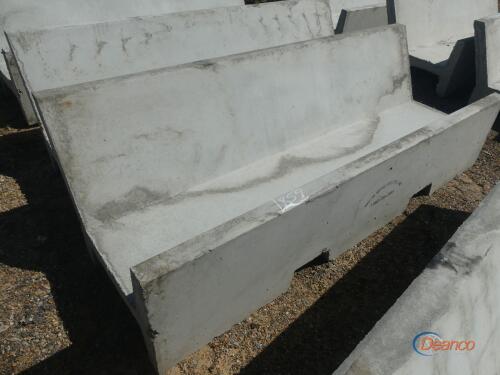 Precast 8' Open Ended J Bunk Feed Trough