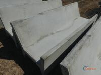Precast 8' Open Ended J Bunk Feed Trough
