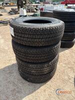 Set of (4) Michelin LT275/75R17 Tires