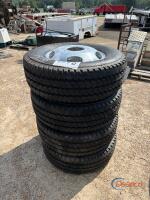 Set of (4) Firestone Transforce AT LT265/70R17 Tires on Alum. Rims