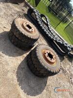 (4) Forklift Tires w/ Rims