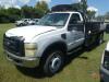 2008 Ford F550 Flatbed Truck, s/n 1FDAF56R78EE31449 Reg. Cab, Headache Rac - 9