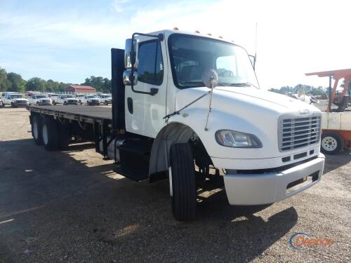 2014 Freightliner M2-106 Flatbed Truck, s/n 3ALHCYCY9EDFU7400 T/A, Cummins
