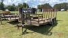 6x16 Trailer (No Title - Bill of Sale Only) T/A, 6FT Drop Down Ramp, Storag