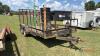 6x16 Trailer (No Title - Bill of Sale Only) T/A, 6FT Drop Down Ramp, Storag - 2