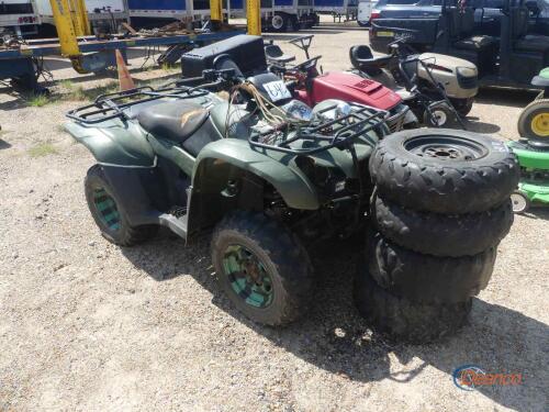 Honda TRX420 ATV (Salvage) Runs, Needs Rebuild, 4 Extra Tires & Rims