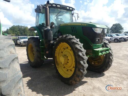2016 John Deere 6155RH Tractor, s/n 1RW6155RVGR025413 High Crop, Encl. Cab