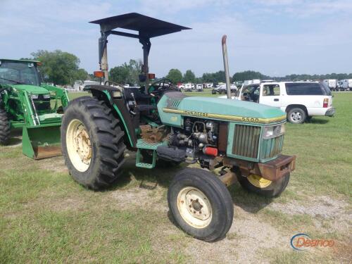 John Deere 5500E Tractor, s/n LV5500E652578 2WD, Canopy, Meter Shows 4381