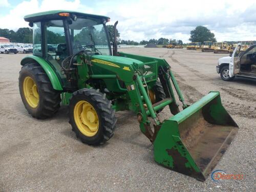 John Deere 5075E MFWD Tractor, s/n 1LV5075EHDY245327 Encl. Cab, JD 553 Loa