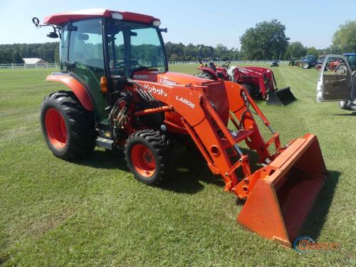 2021 Kubota L3560 MFWD Tractor, s/n KB4L5AHCPL8L48909 C/A, Kubota LA805 Lo