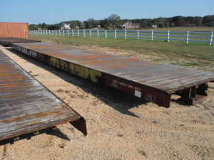 50' x 9.5' Railcar Deck: 50000 lb. Rated