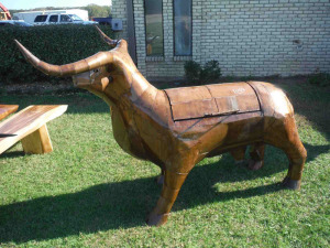 Metal Bull Barbeque Grill