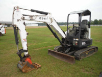 2015 Bobcat E35i Mini Excavator, s/n AUYM12043: Blade, 16" Bkt., Aux. Hydraulics, Rubber Tracks, Meter Shows 1589 hrs