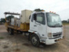 2009 Mitsubishi Fuso FK260 Paint Striping Truck, s/n JL6HKS1E29K016728: Cabover, S/A, Diesel, Auto, Ingersoll Rand 185 Hyd. Air Compresor, Odometer Shows 88K mi. - 2