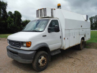 2003 Ford E550 Van, s/n 1FDAE55S03HA80687: Super-duty, Service Body, Odometer Shows 106K mi.