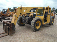 2007 Cat TL943 Telescopic Forklift, s/n TBL00896: 43' Reach, Foam-filled Tires, 9000 lb. Cap., Meter Shows 7385 hrs