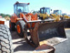 Doosan DL220 Rubber-tired Loader, s/n 10113: Encl. Cab, w/ Bucket & Stacking Rake, Quick Connect Coupler, Meter Shows 4276 hrs - 2