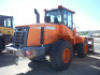 Doosan DL220 Rubber-tired Loader, s/n 10113: Encl. Cab, w/ Bucket & Stacking Rake, Quick Connect Coupler, Meter Shows 4276 hrs - 3