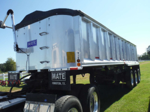 2017 Mate Dump Trailer, s/n 1M9A30334HH036088 (Title Delay): Aluminum, Tri-axle, Quarter Frame, Elec. Side Roll Tarp