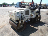 1998 Ingersoll Rand DD24 Tandem Drum Roller, s/n 156320: 48" Drums, Rollbar, Water System, Deutz Diesel, Meter Shows 2312 hrs