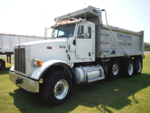 2016 Peterbilt 365 Tri-axle Dump Truck, s/n 1NPSX7EX0GD350937 (Title Delay): Dura Class, Cummins ISX 450 Eng., 8LL, 16' 21-yard Bed, Odometer Shows 193K mi.