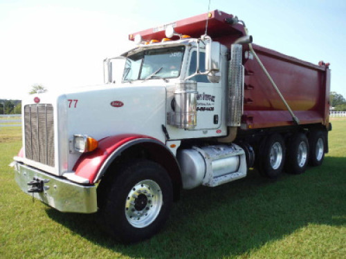 2015 Peterbilt 367 Tri-axle Dump Truck, s/n 2NPTX4TX0FM258340 (Title Delay): Cummins ISX 450 Eng., 8LL, Ox Bodies 16' 21-yard Bed, 246Odometer Shows K mi.