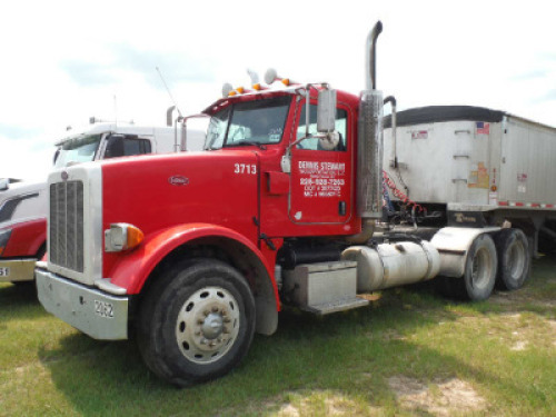 2013 Peterbilt Truck Tractor, s/n 1XPTD49X2DD176439 (Title Delay): Day Cab, Cummins ISX 450 Eng., 10-sp., 12K Front, 38K Rears, Wet Kit, Odometer Shows 579K mi.