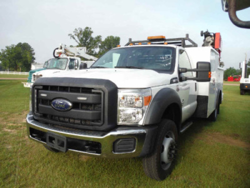 2016 Ford F550 4WD Service Truck, s/n 1FDUF5HT4GEC76881 (Title Delay): Powerstroke Diesel, Auto, Air Compressor, Miller Welder, Odometer Shows 77K mi.