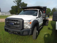 2014 Ford F550 Single-axle Dump Truck, s/n 1FDUF5GT5EEA35832: Powerstroke Diesel Eng., Auto, Kanpheide 12' Bed, Odometer Shows 90K mi.'