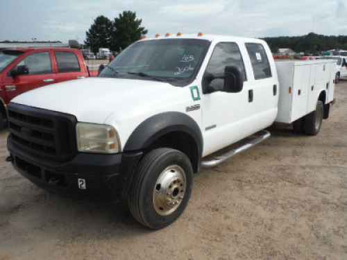 2006 Ford F550 4WD Truck, s/n 1FDAW57P36EB93453: Diesel, 4-door, 11' Reading Bed, Odometer Shows 139K mi.